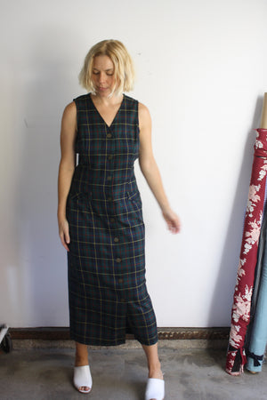 Plaid Vest Dress