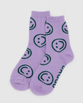 Crew Sock - Lavender Happy