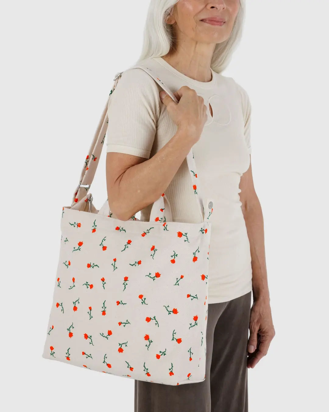 Horizontal Zip Duck Bag - Painted Wildflower