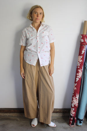Red Confetti Buttondown