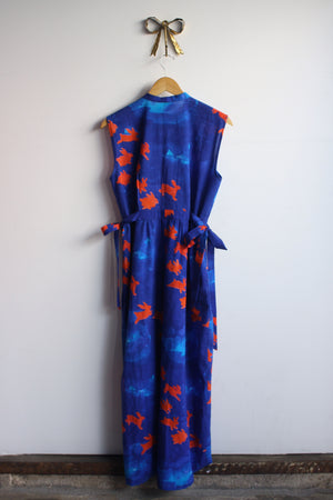 Mistral Jumpsuit - Blue/Red Bunnies