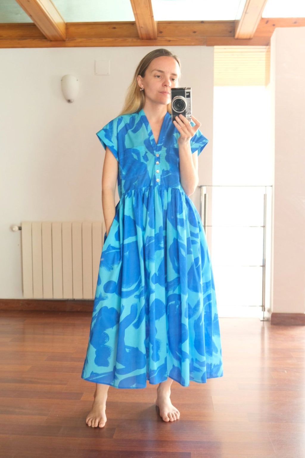 Noe Dress - Aqua Girls and Fish