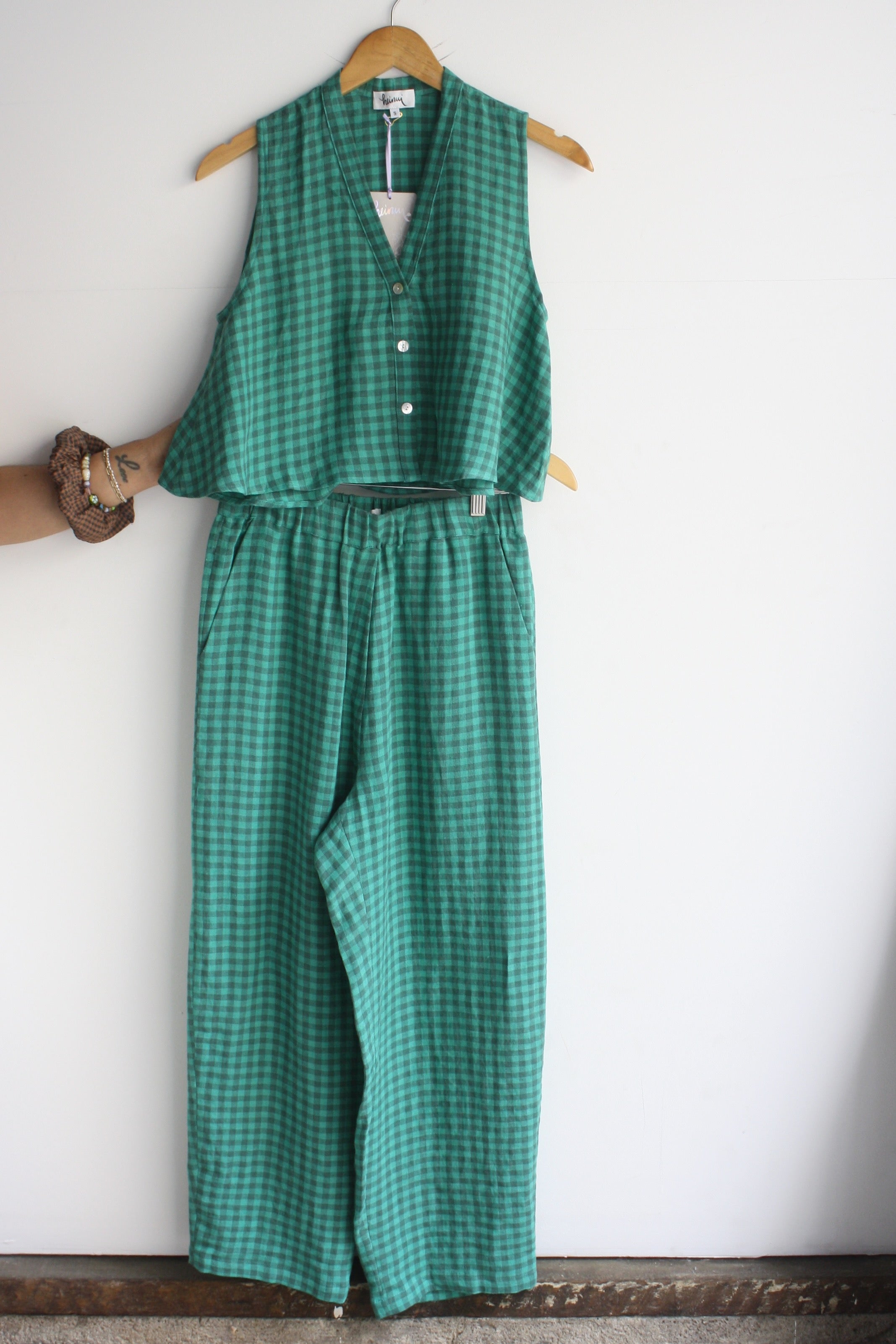 Oli Top & Maurice Pants - Jade Check