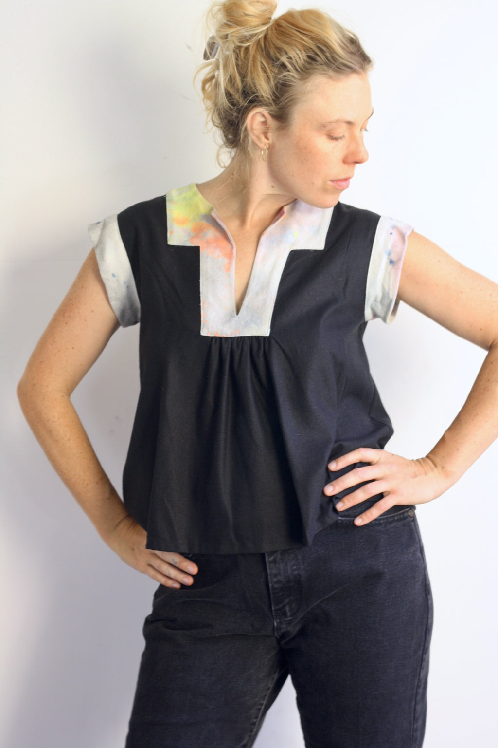 Jenny Top - Dyed Raw Silk - X-Small 2