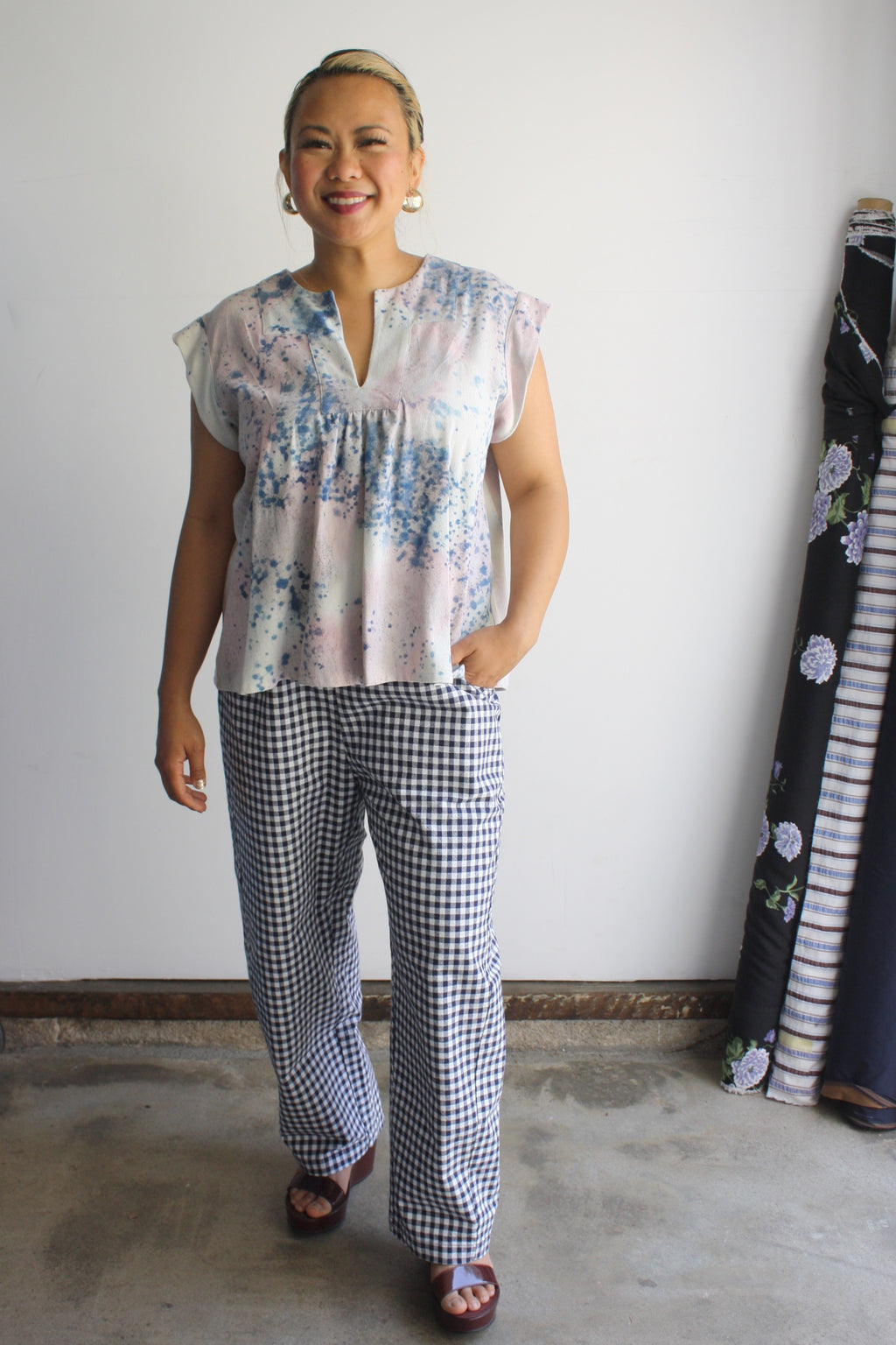 Jenny Top - Dyed Raw Silk - Large 2