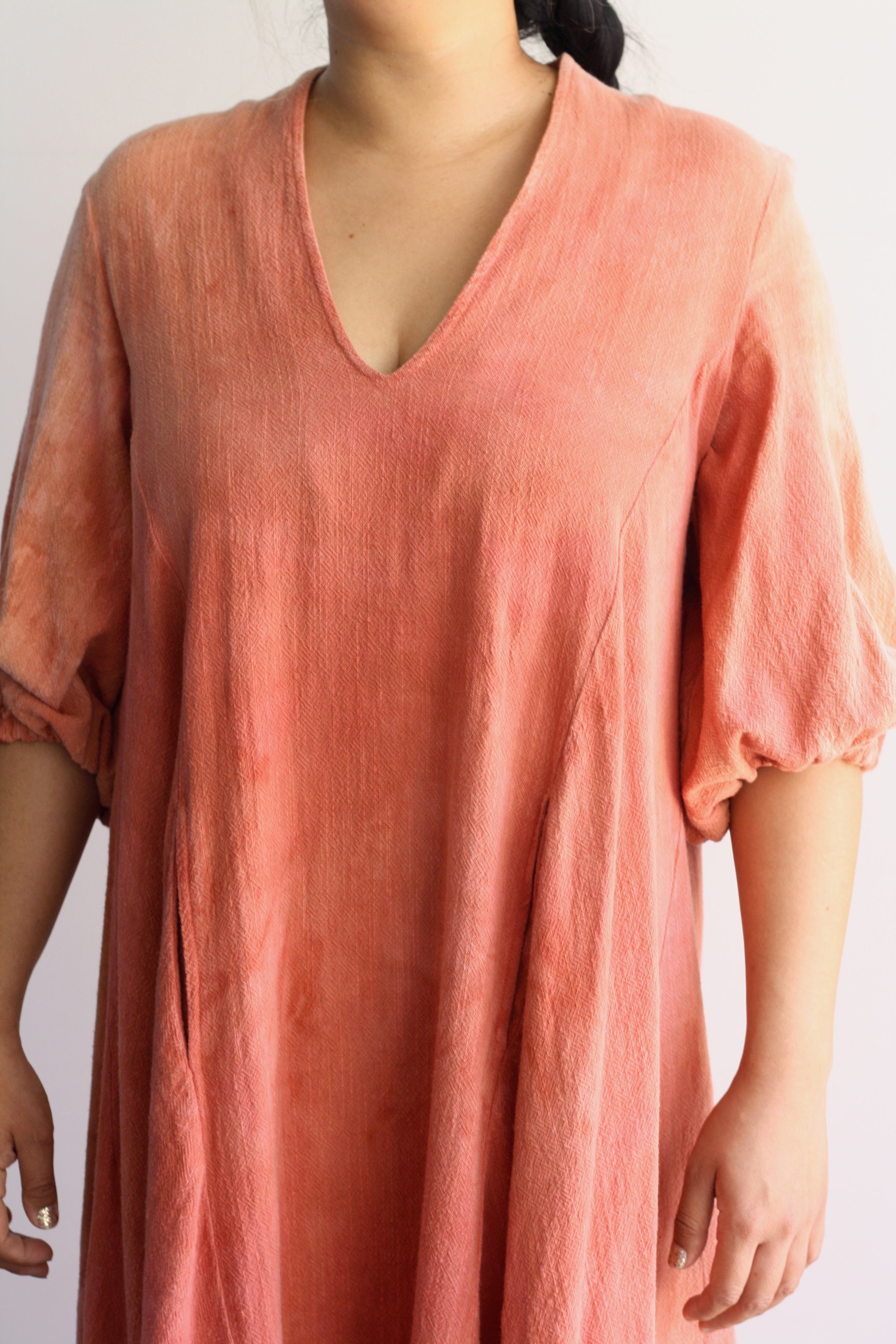 Cassandra Caftan - Hand-dyed Madder 3