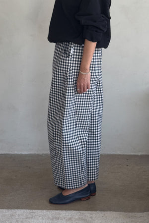 Arc Pants - Navy Gingham