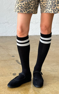 Knee High Boyfriend Socks - Black