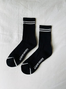 Boyfriend Socks - Noir