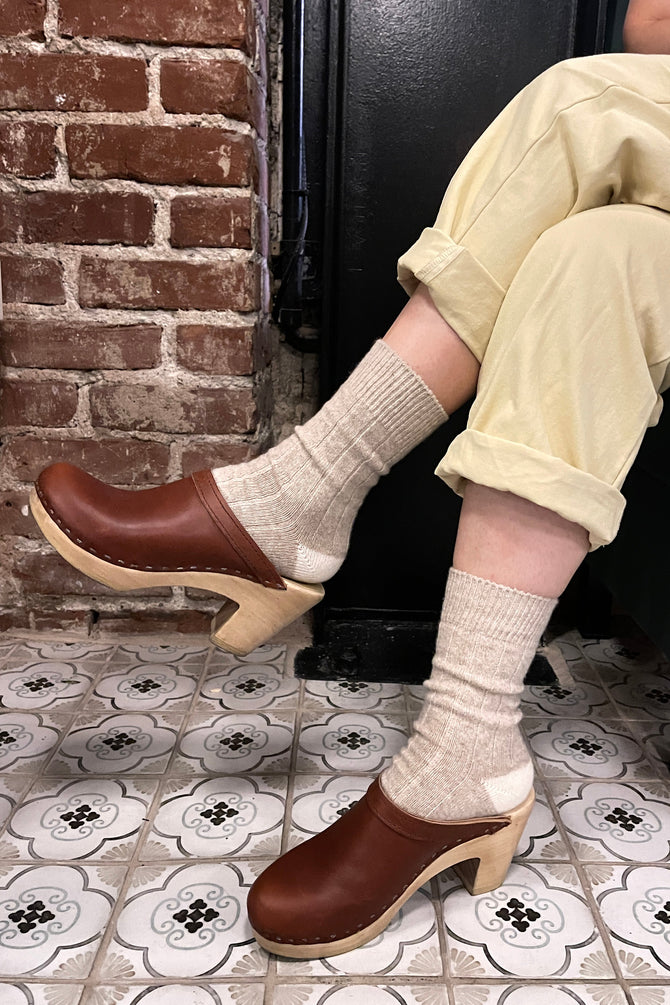 Classic Cashmere Socks - Fawn