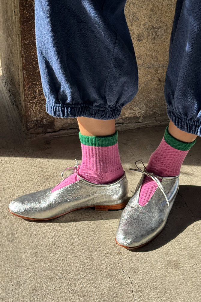 Girlfriend Socks - Rose Green Colorblock