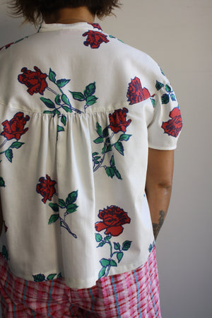 Addie Blouse - Big Rose