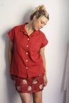Bella Blouse - Tomato