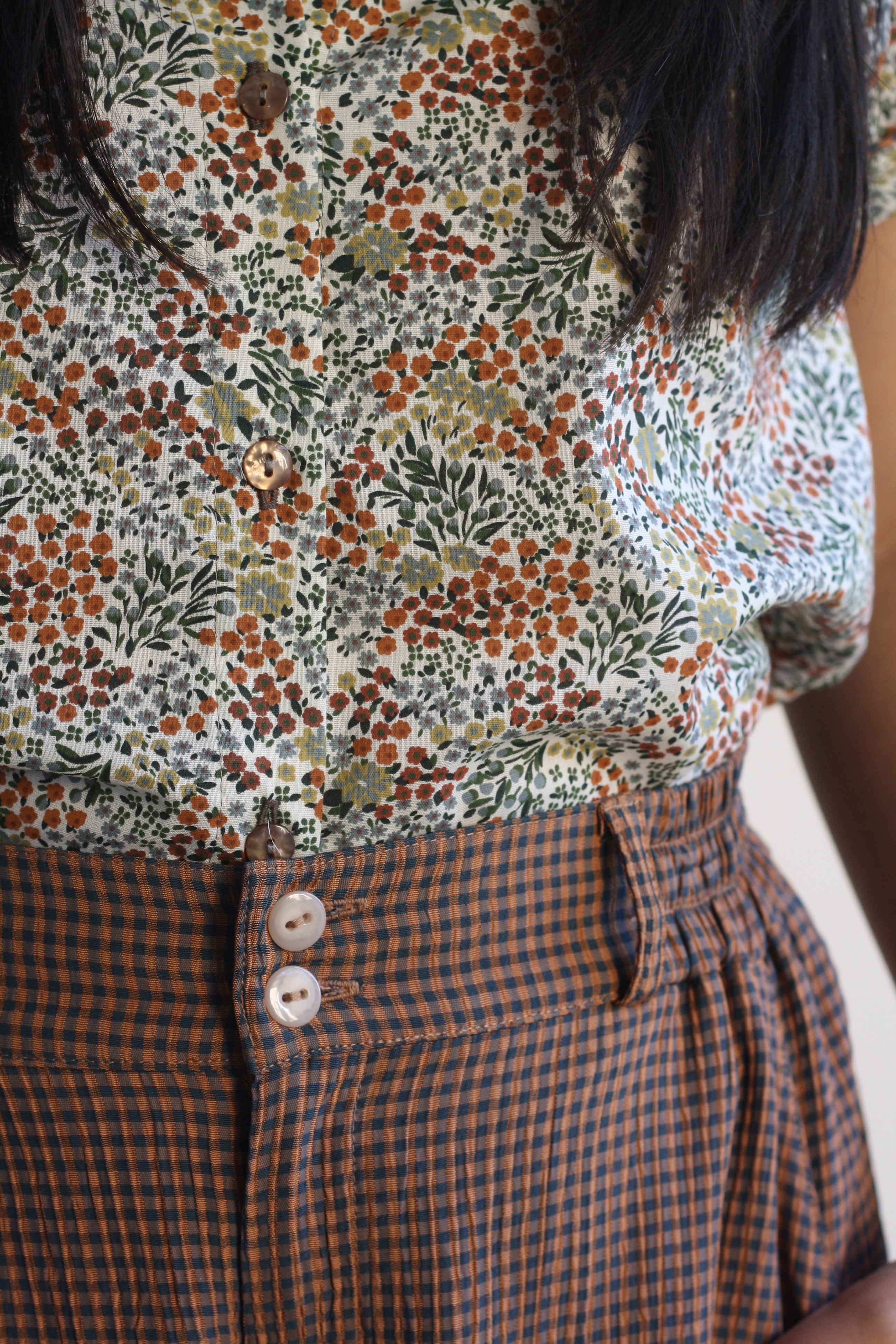 Keaton Trouser - Copper Check