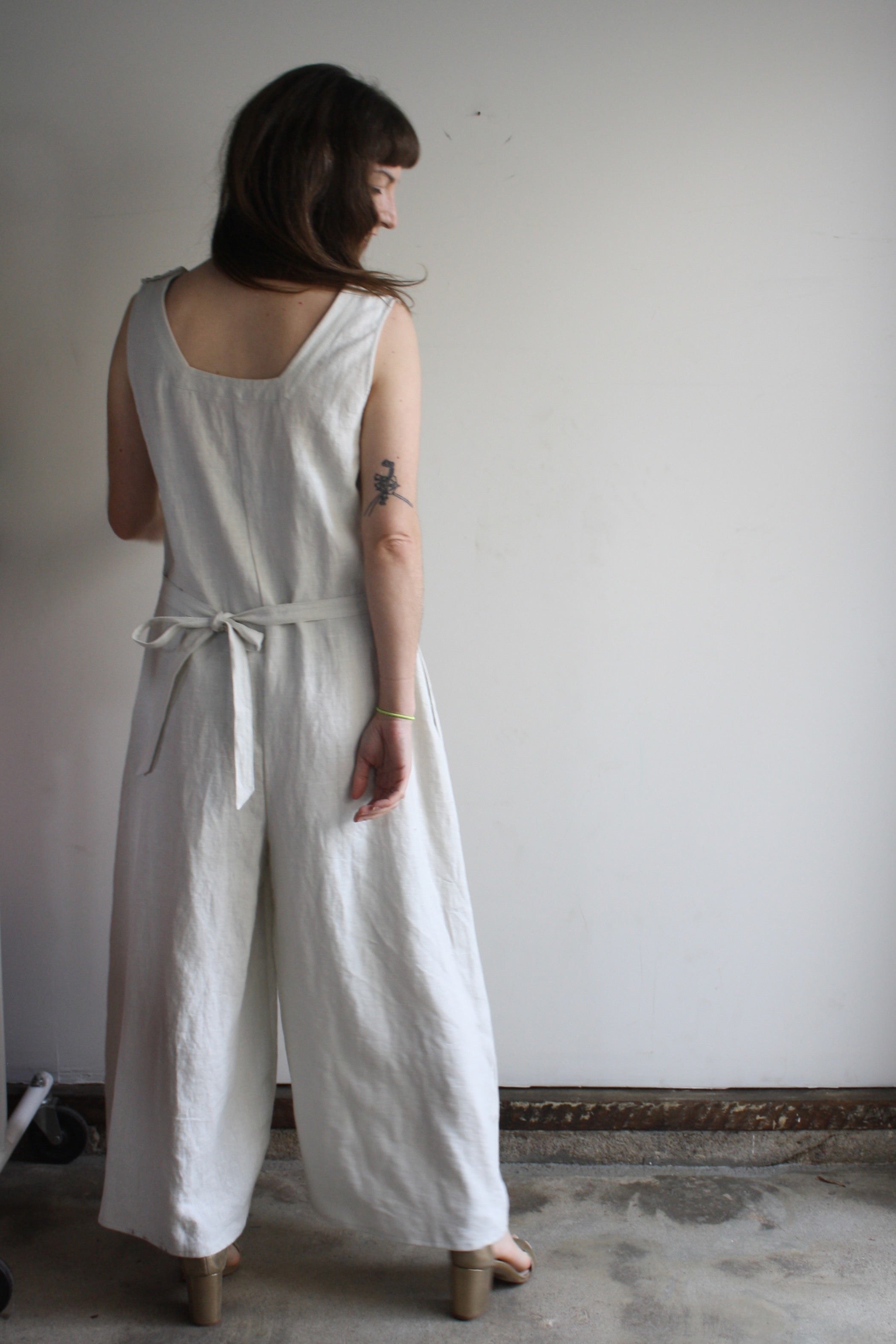 SAMPLE Blythe Jumpsuit - Bone Linen