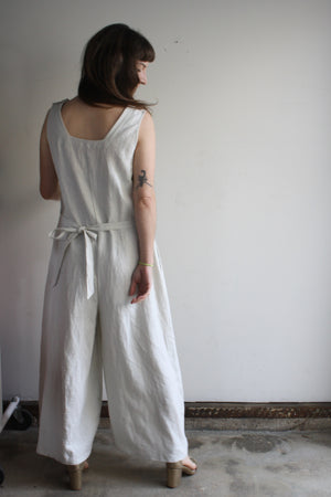 SAMPLE Blythe Jumpsuit - Bone Linen