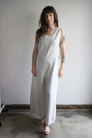 SAMPLE Blythe Jumpsuit - Bone Linen