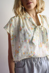 Faye Blouse - Butter Stripe Floral