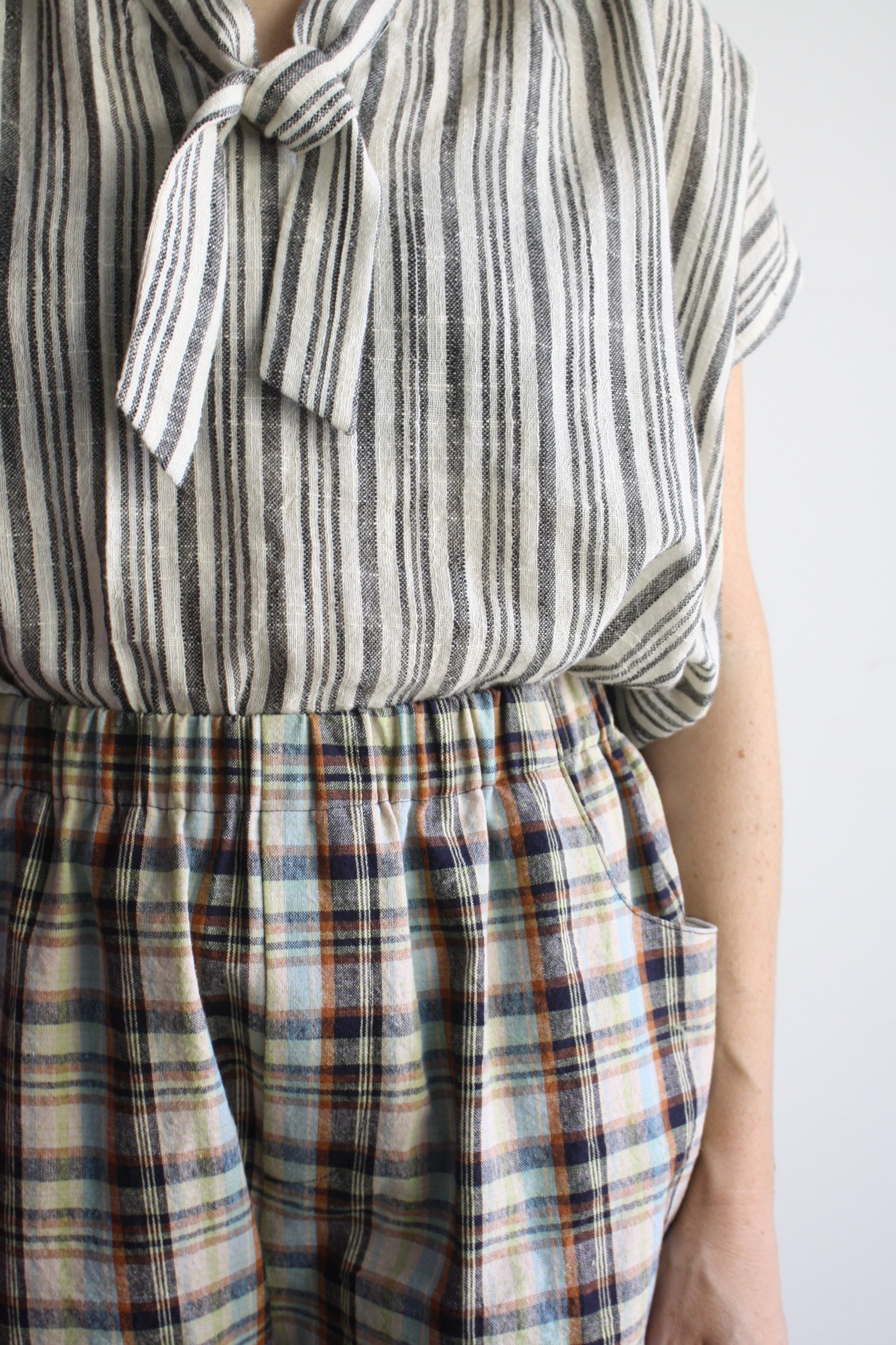 Faye Blouse - Handloom Stripe