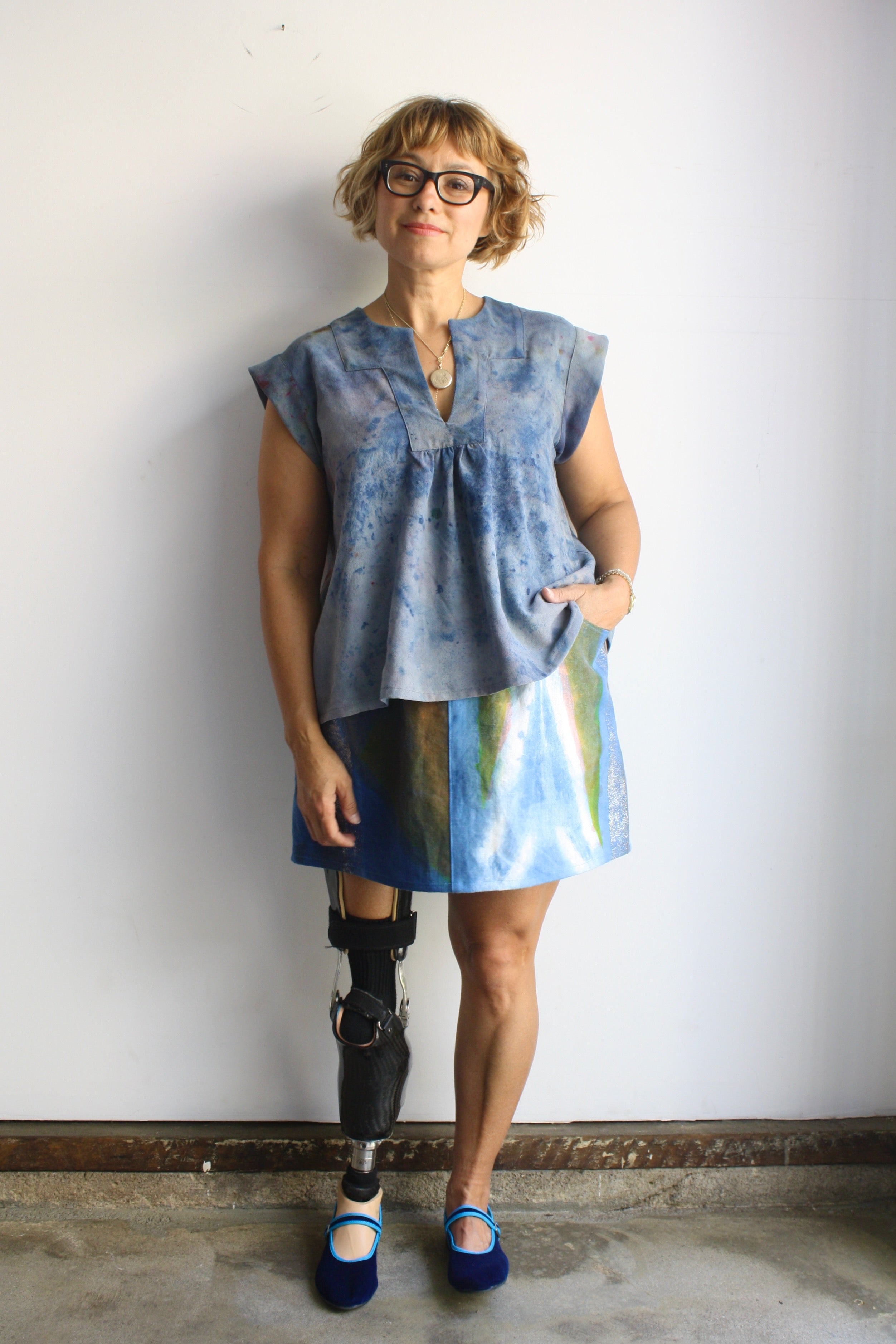 Jenny Top - Dyed Raw Silk - Small 1