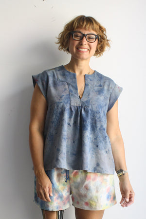Jenny Top - Dyed Raw Silk - Large 2