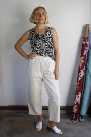 Silk Cowl Neck Top