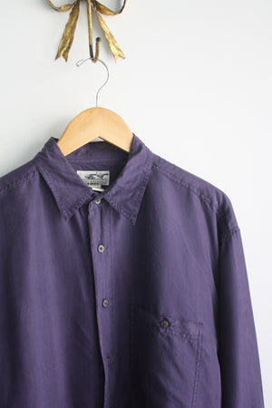 Oversized Silk Buttondown