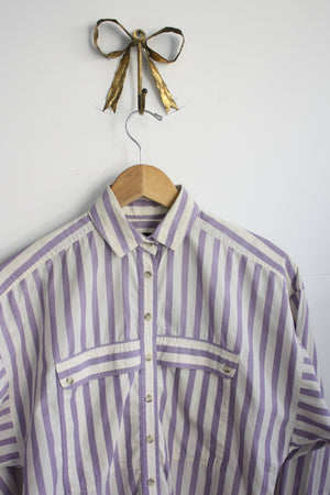 Lavender Stripe Buttondown