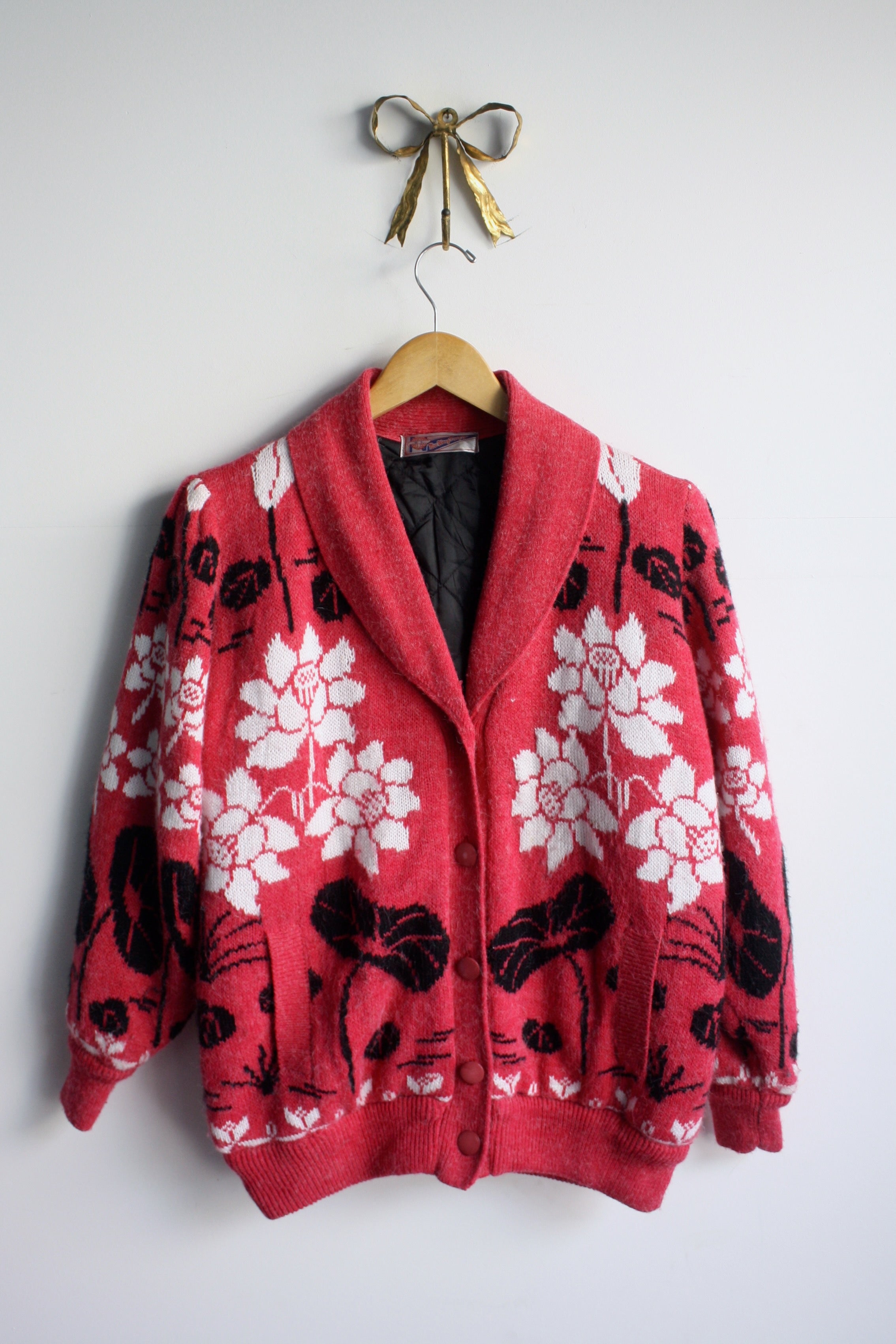 Cardigan with Quilted Shell Lining