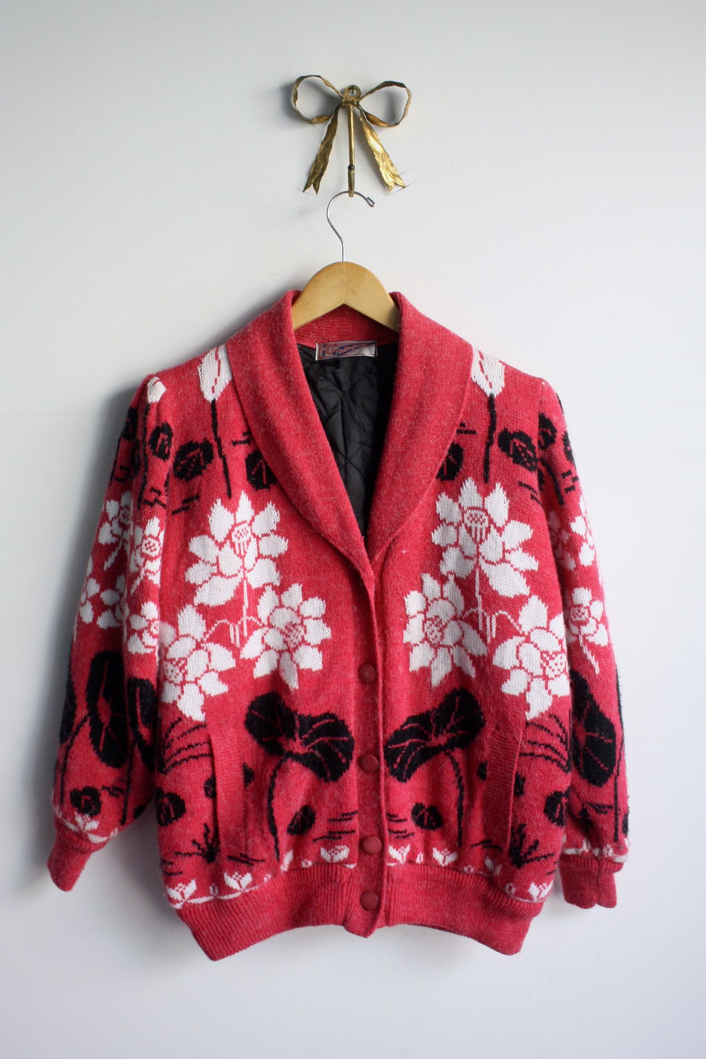 Cardigan with Quilted Shell Lining