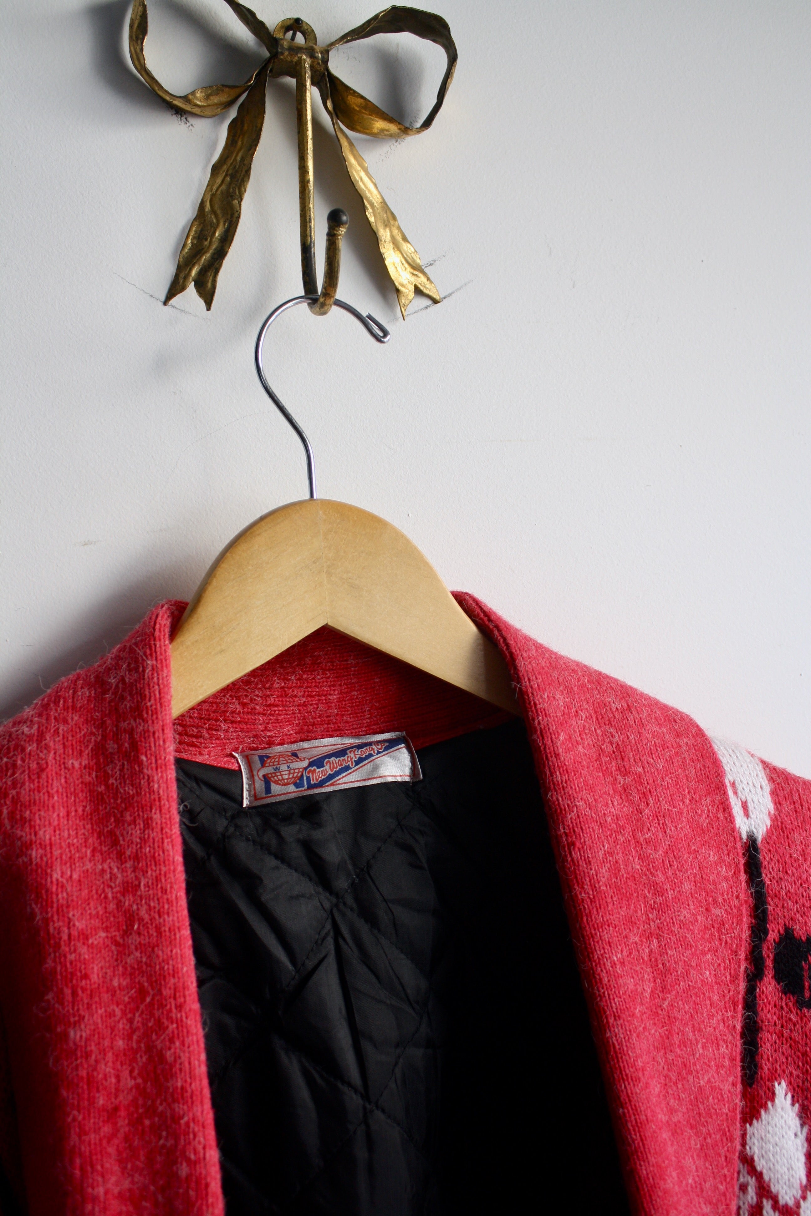 Cardigan with Quilted Shell Lining