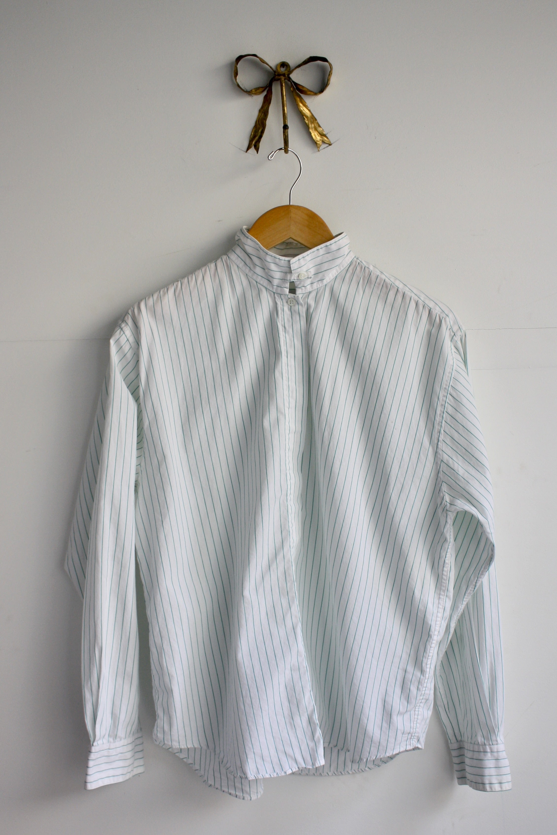 Stand Collar Shirt - Green