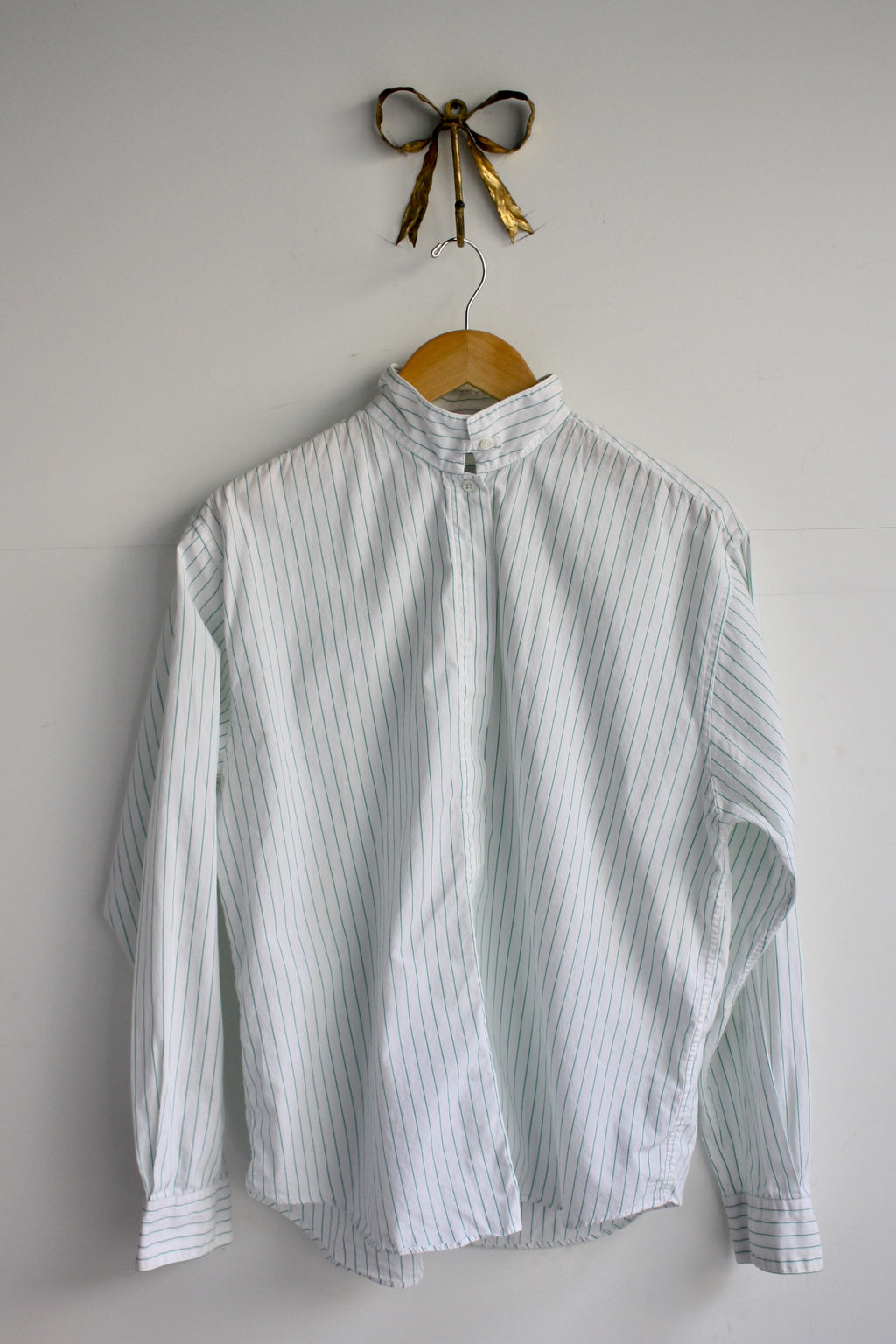 Stand Collar Shirt - Green
