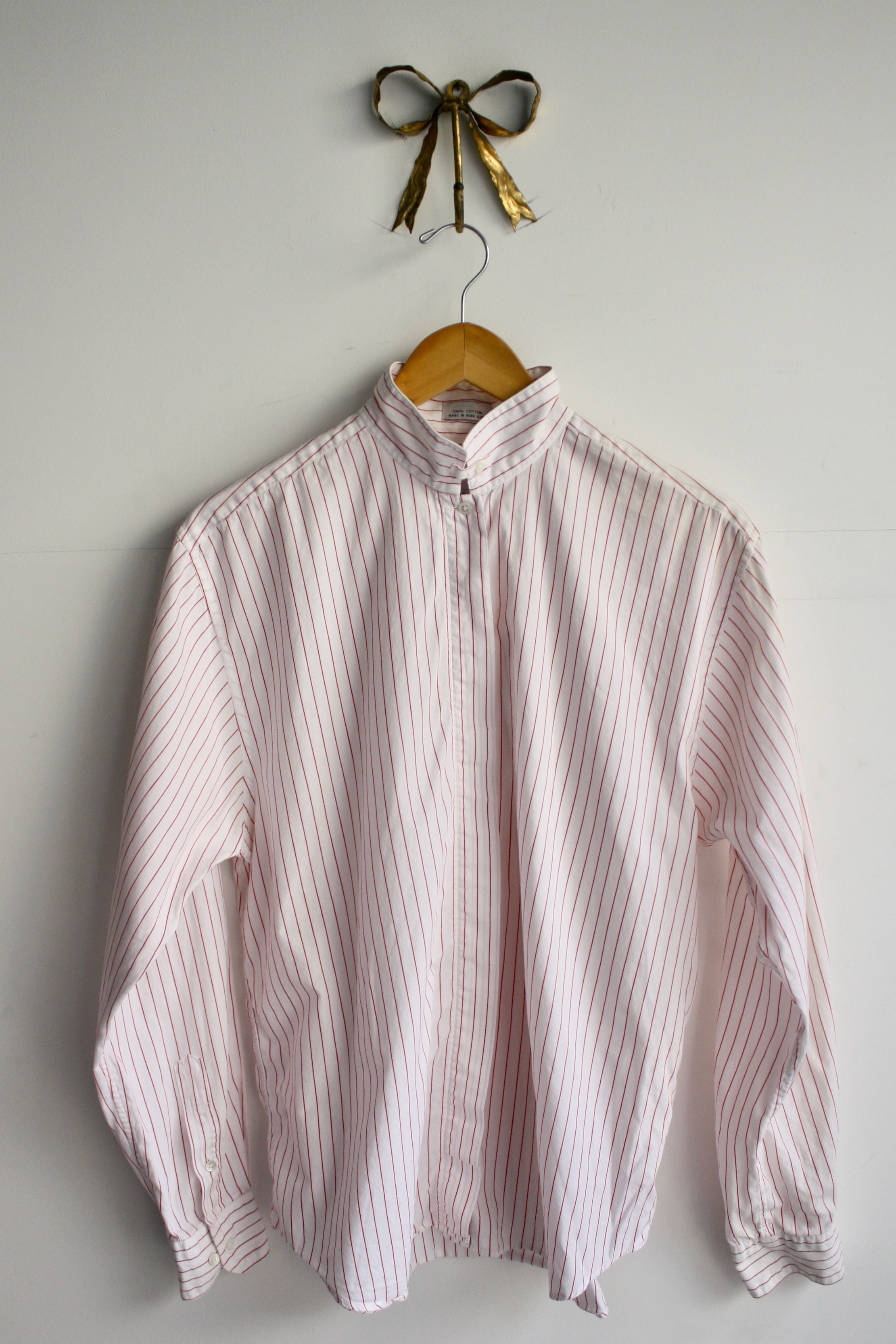 Stand Collar Shirt - Red