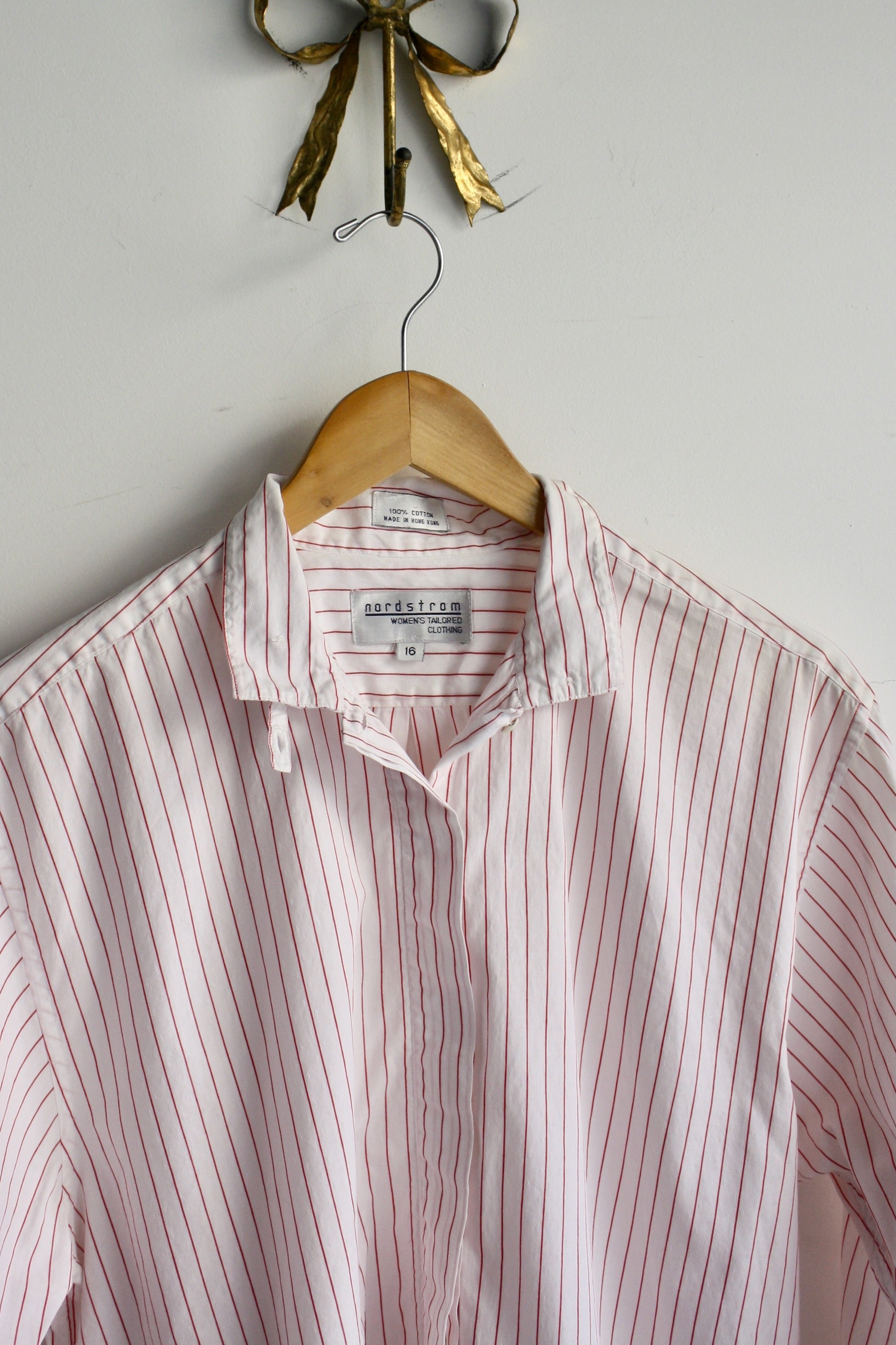 Stand Collar Shirt - Red