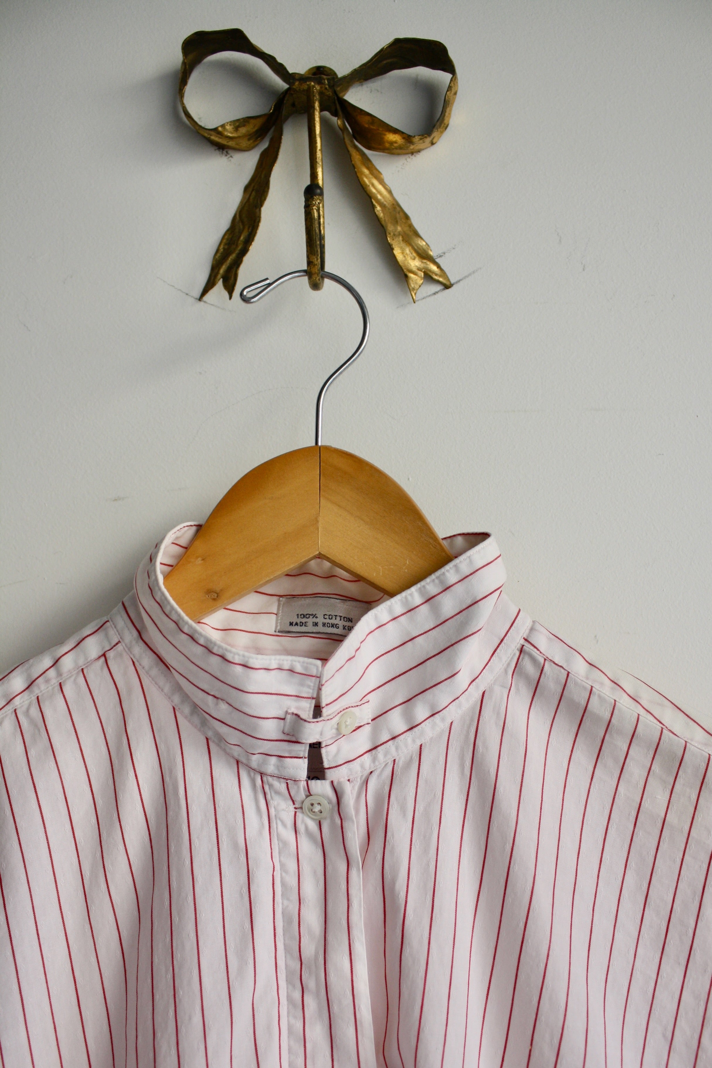 Stand Collar Shirt - Red