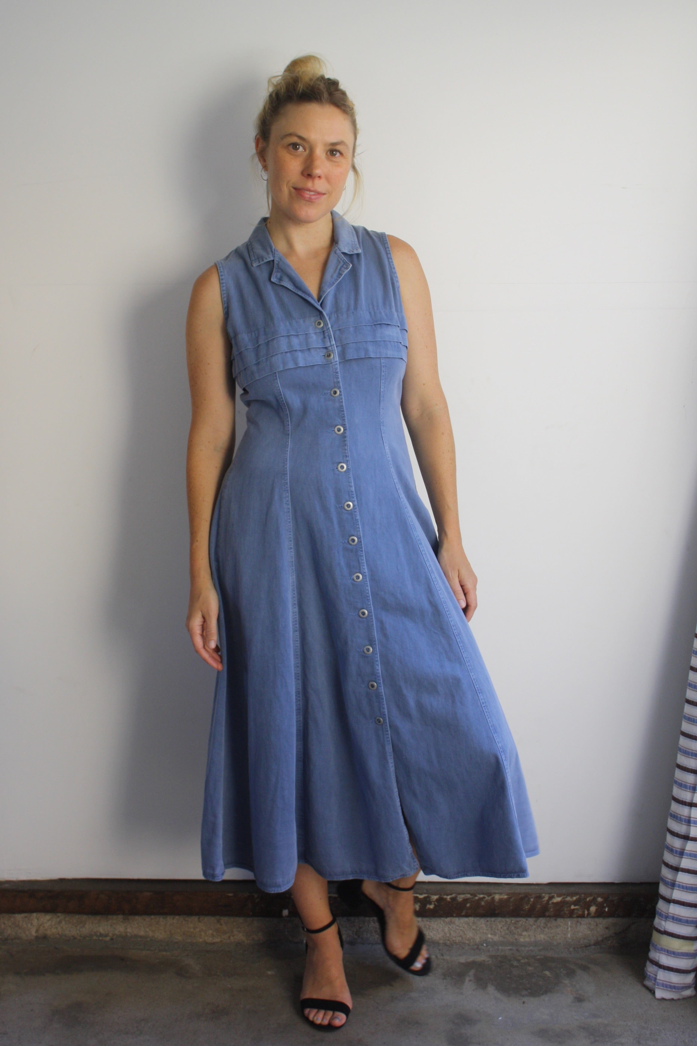Pleated Bust Market Dress