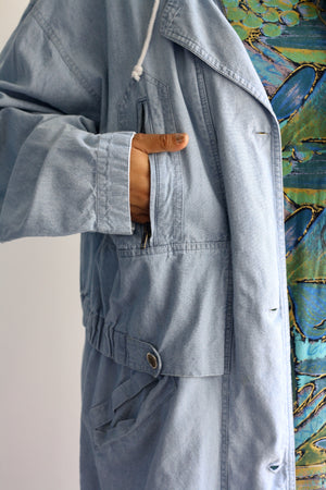 Hooded Chambray Jacket