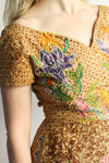 Beaded Batik Maxi Dress