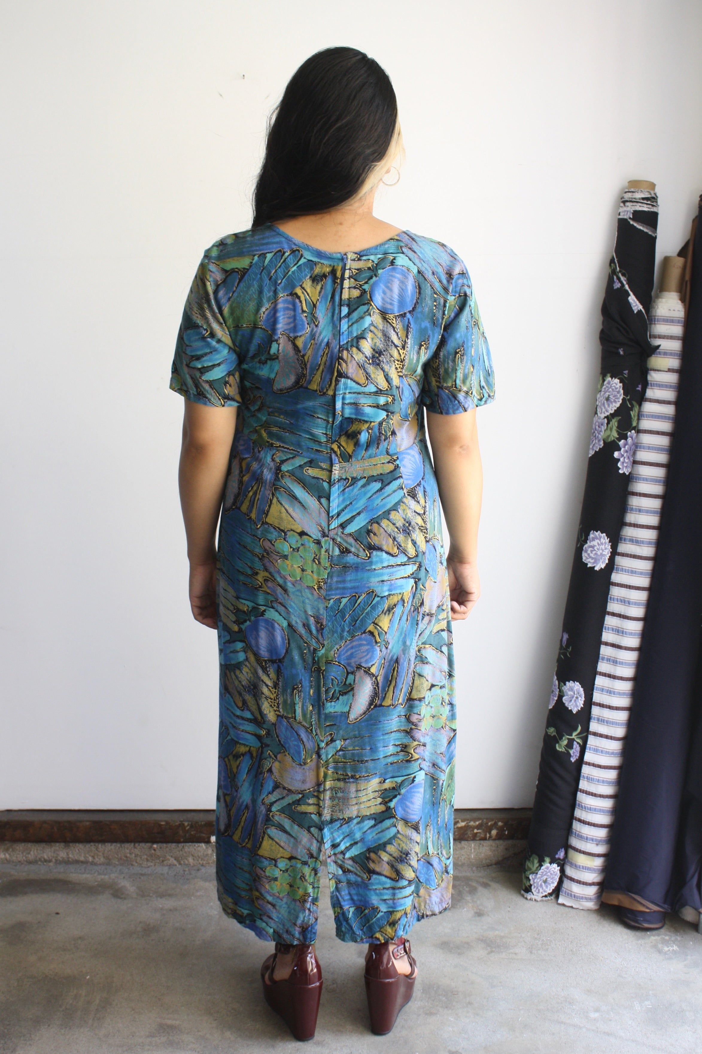 Blue Fruits Dress