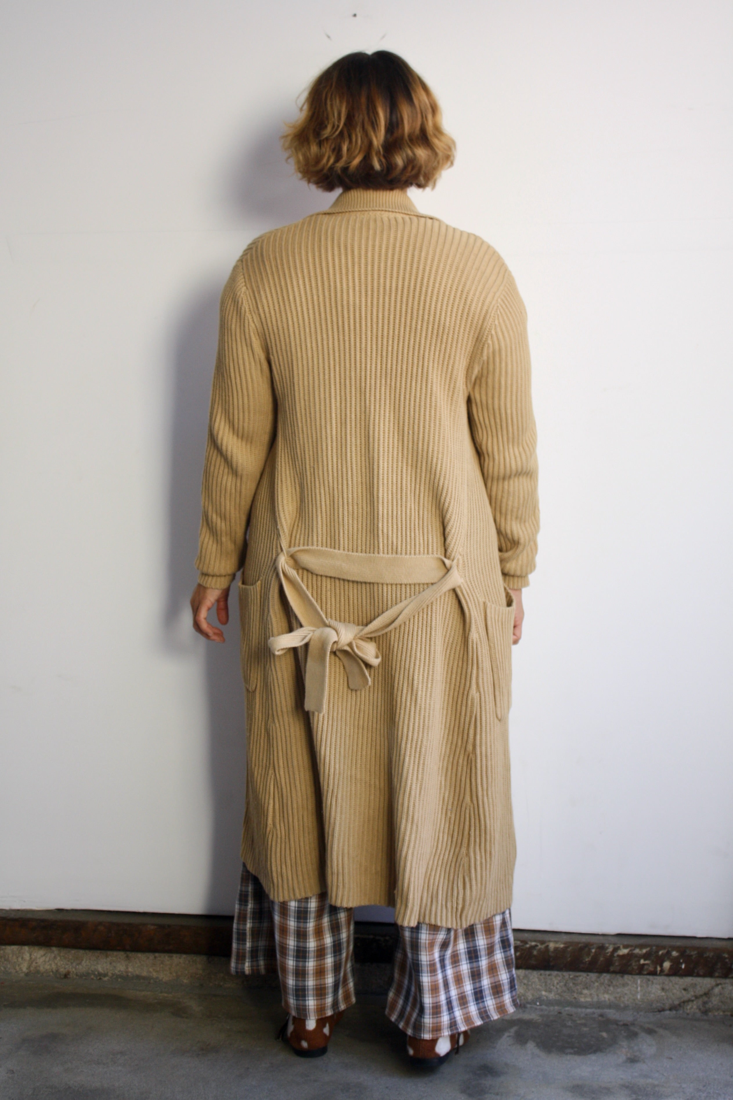 Camel Long Cardigan