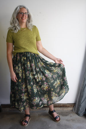 Plus Size India Cotton Skirt