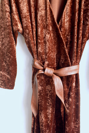 Chocolate Velvet Dress