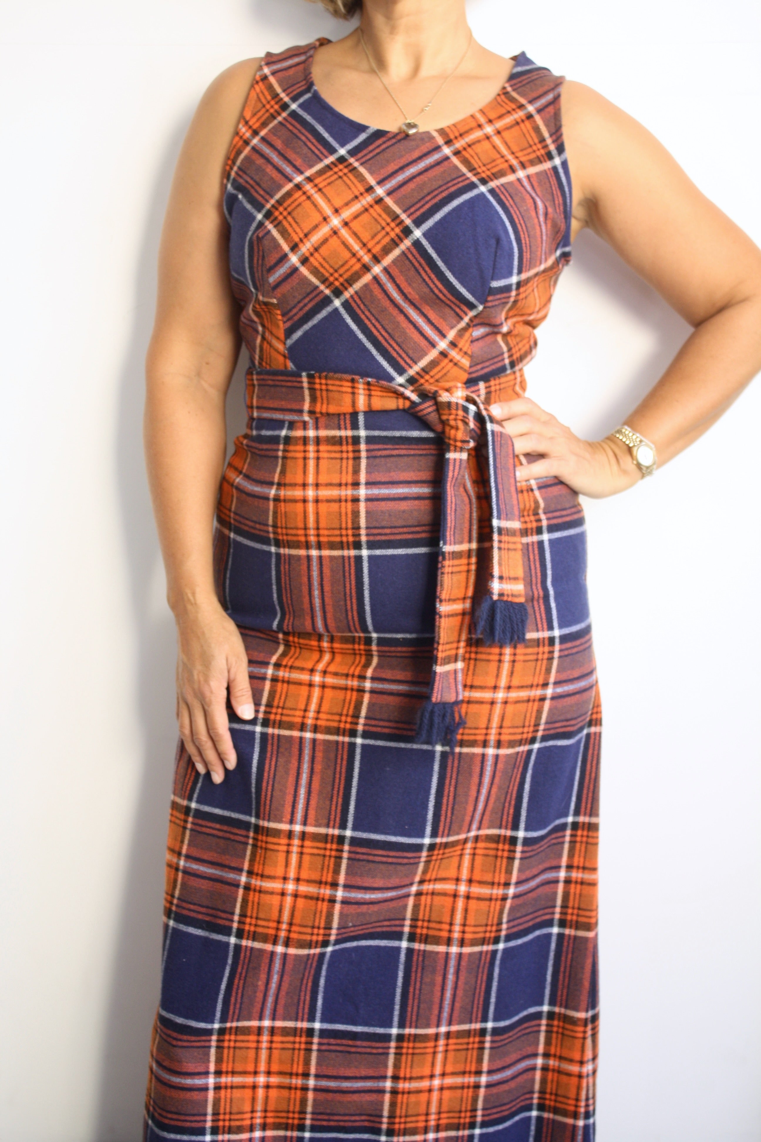 Fringe Wool Maxi Dress