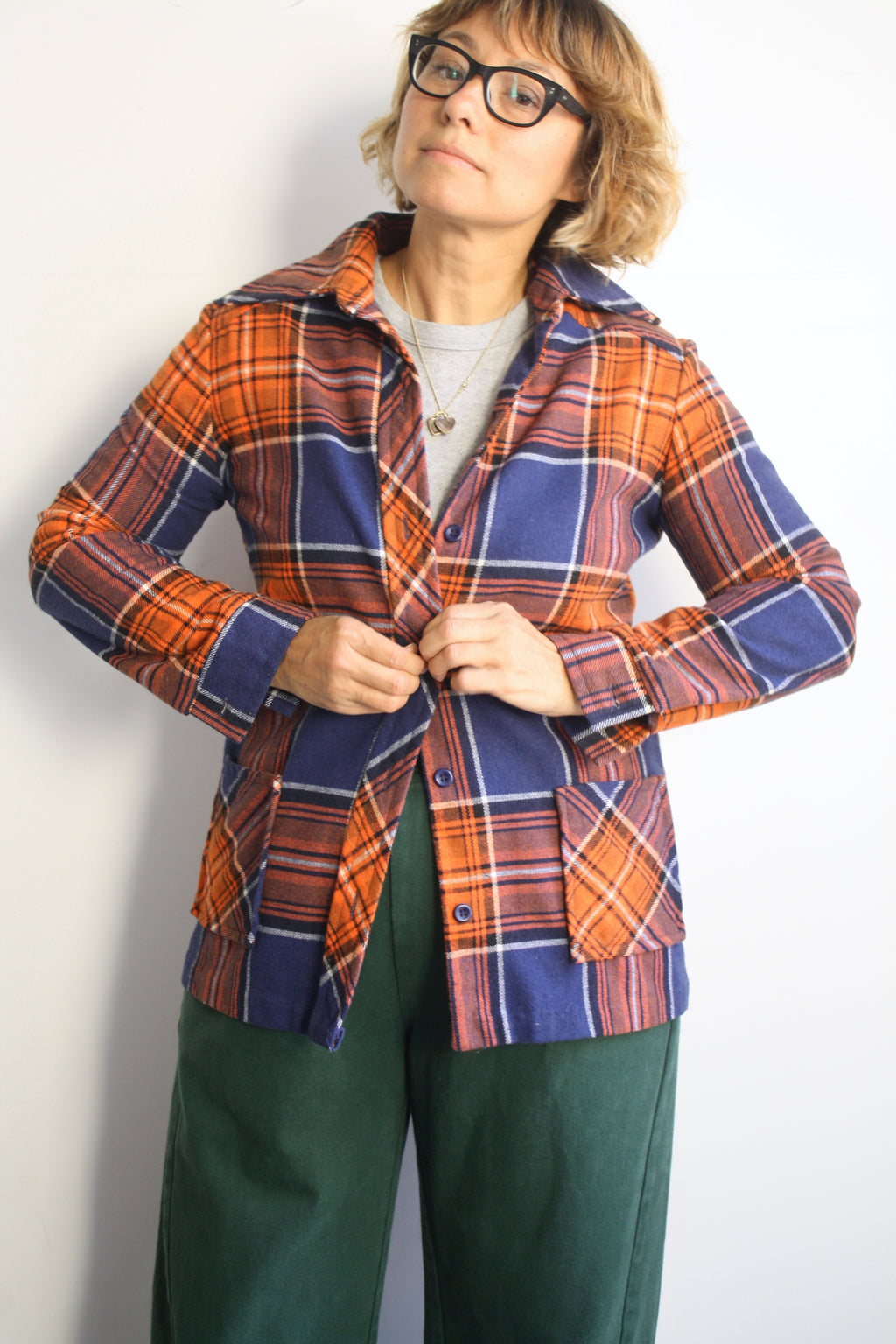 Plaid Wool Shacket