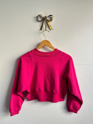 Hot Pink Crop Sweatshirt