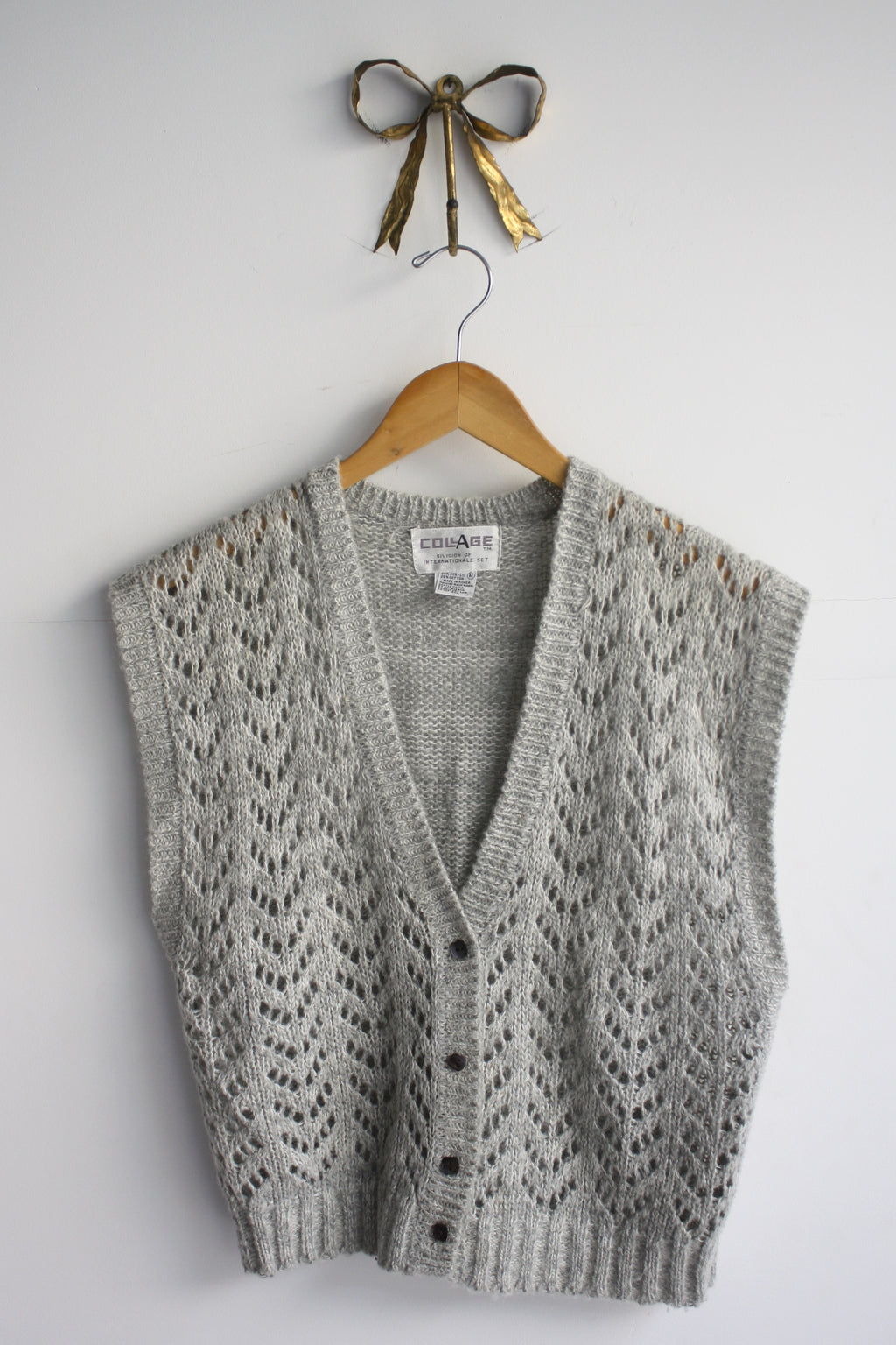 Openwork Sweater Vest