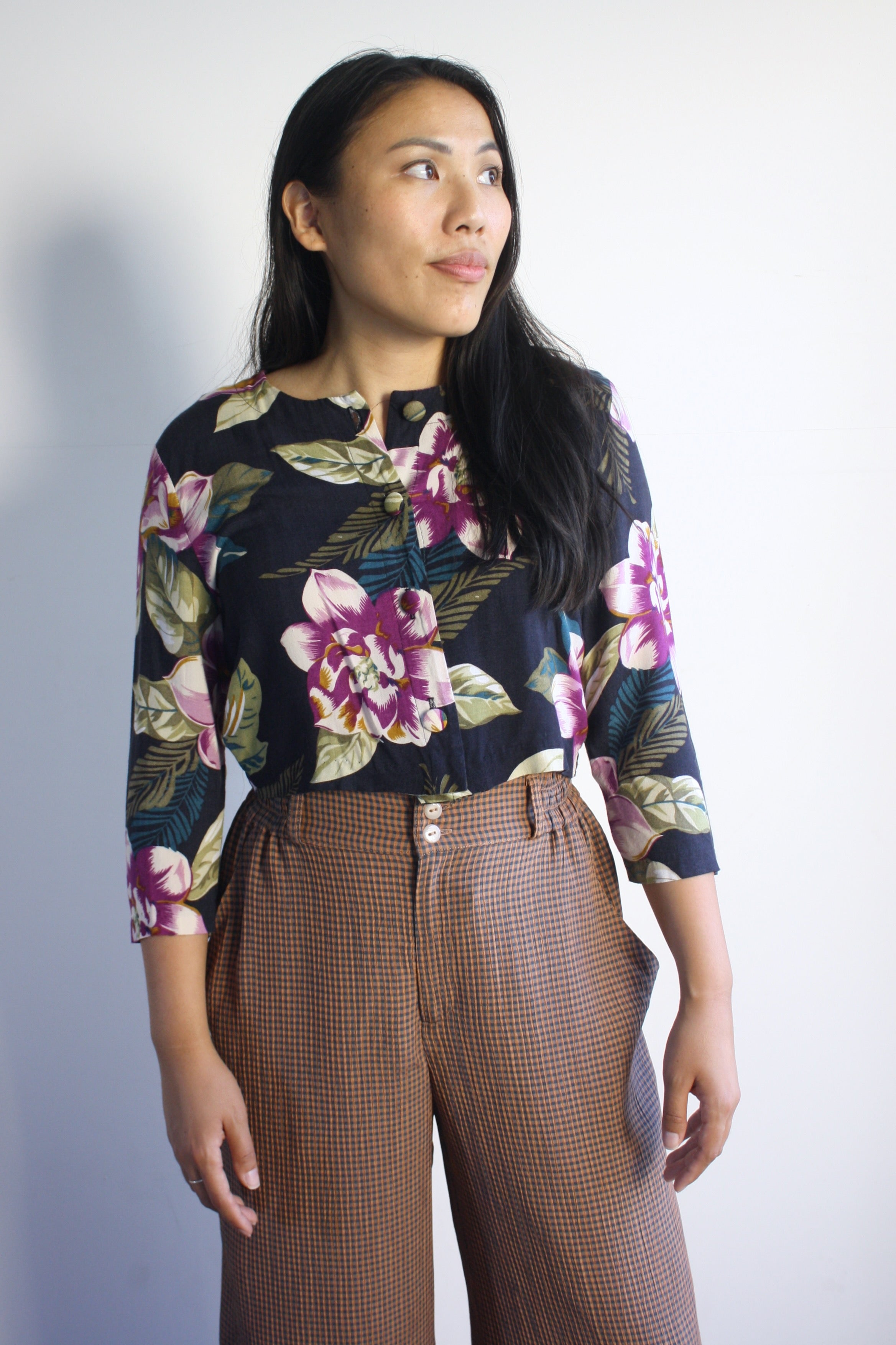 Crop Floral Blouse