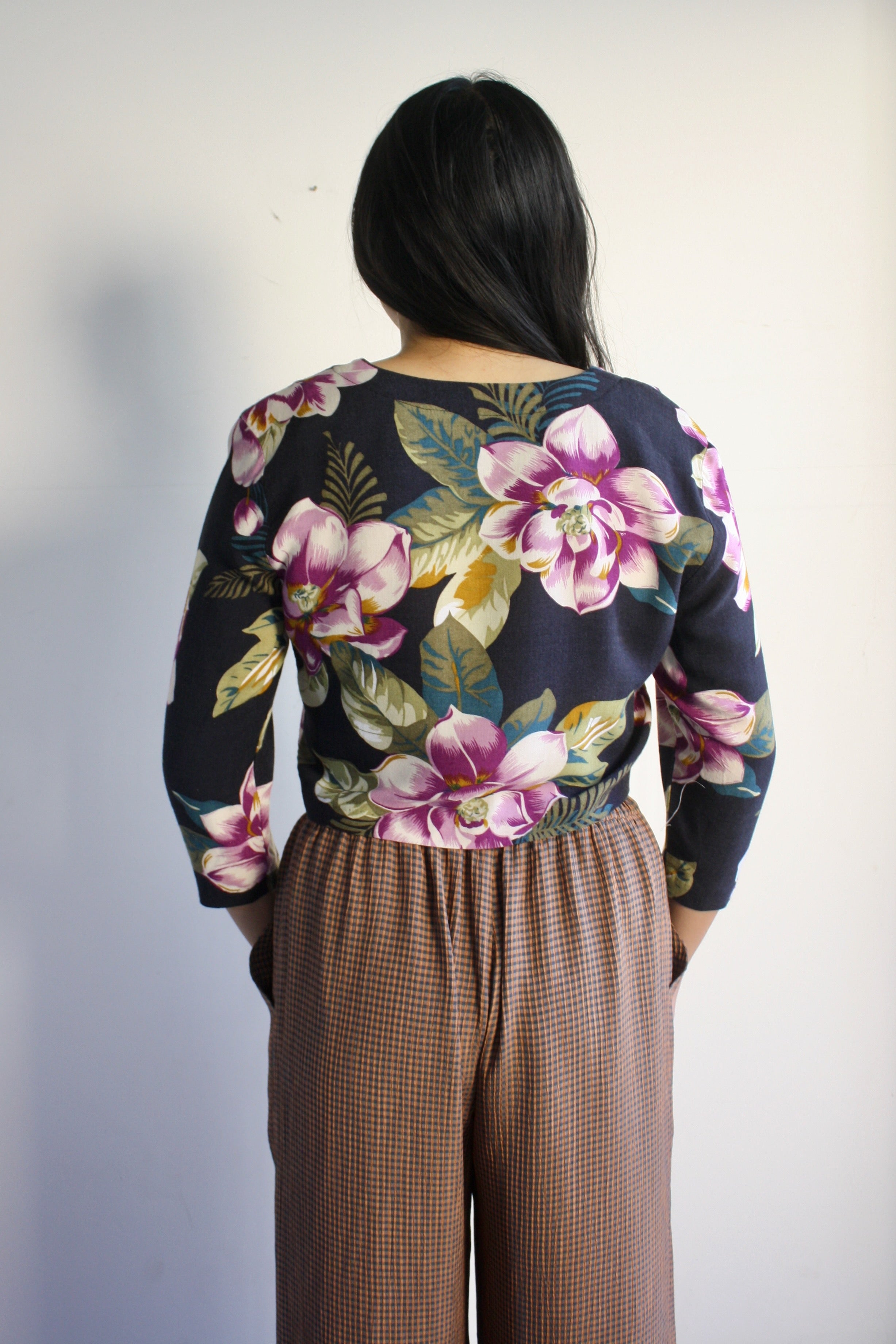 Crop Floral Blouse