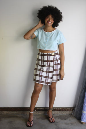 Windowpane Skort